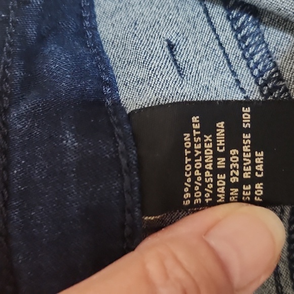 DG2 by Diane Gilman Dark Blue Jean Shorts - Picture 9 of 9